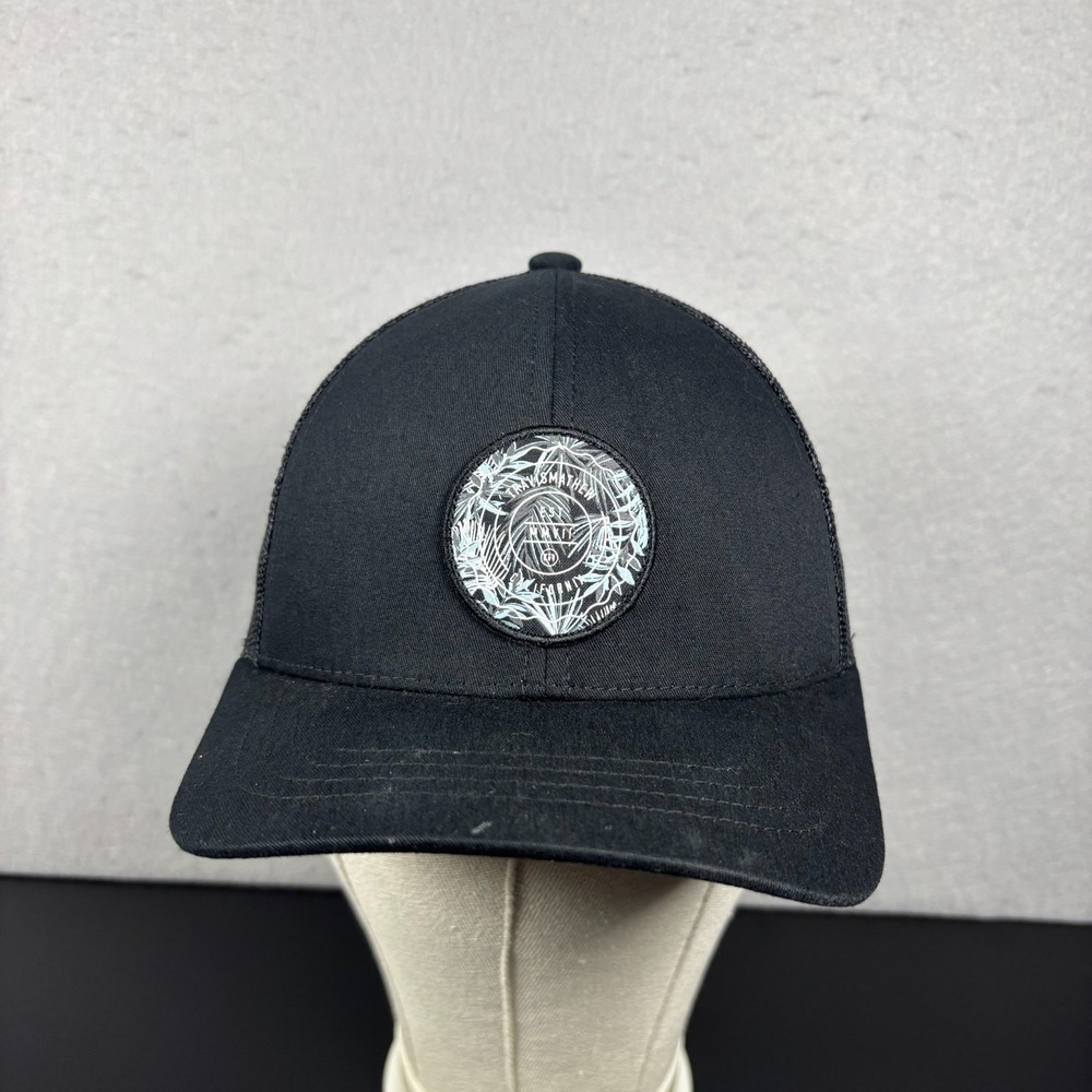 TravisMathew Men's The Patch Floral Snapback Cap Black Adult Size OSFM Golf Hat